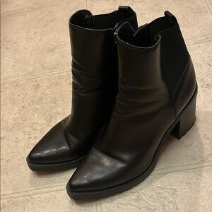 Franco Sarto Black Ankle Boots